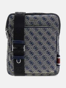 Guess - Beige Polyester Printed Men Cross Body Bag