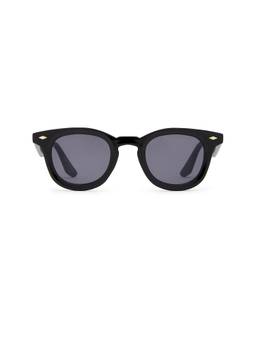 AIRE - Aperture Men's Acetate Round Sunglasses Black