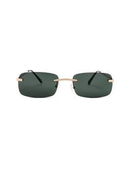 AIRE - Men's Acetate Square Sunglasses Dark Tort & Khaki Mono