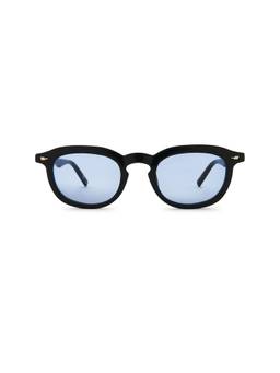 Le Specs - Heart Throb Men's Tinted Lenses Acetate Round Sunglasses Black