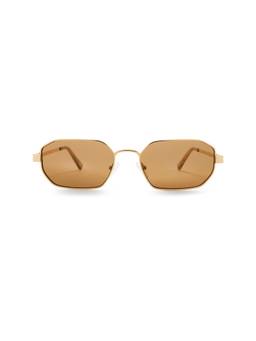 Le Specs - Mythic Men's Lightweight Metal Sunglasses Gold & Light Brown