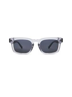 Le Specs - Iceberg Men's Acetate Rectangle Sunglasses Pewter & Smoke