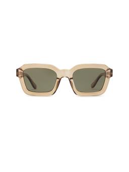 Le Specs - Men's Acetate Full-Rim Square Sunglasses Whiskey Green