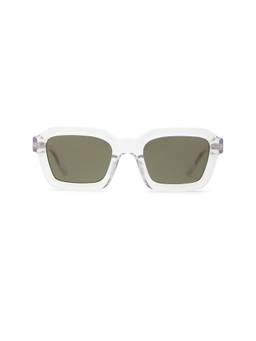 Le Specs - Impossible Men's Acetate Rectangle Sunglasses Clear & Green
