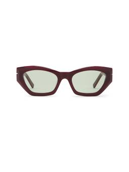 SAD Eyewear - Witchcraft Tinted Men's Acetate Cat Eye Sunglasses Burgundy