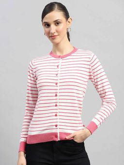Monte Carlo - Pink Striped Cardigan