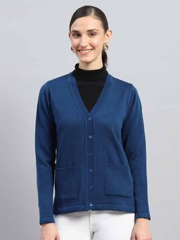 Monte Carlo - Blue Solid Cardigan
