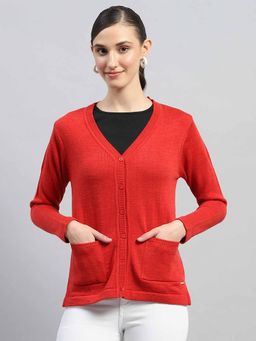 Monte Carlo - Red Solid Cardigan