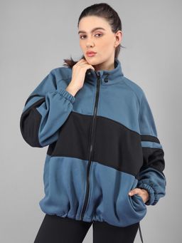 CHKOKKO - Blue Color Block Jacket