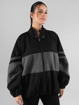 CHKOKKO - Black Color Block Jacket