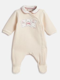 Chicco - Girls Cotton Applique Sleepsuit