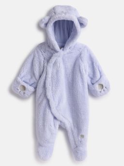 Chicco - Blue Boys Hooded Front Opening Sleepsuit