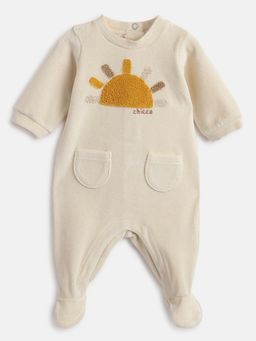 Chicco - Kids Embroidered Hooded Sleepsuit