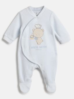 Chicco - Blue Boys Embroidered Sleepsuit