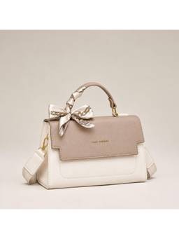Lino Perros - Monroe Silk Beige Sling Bag with Detachable Strap