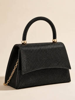 Lino Perros - Texas Royale Black Clutch with Detachable Strap