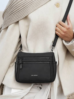 Lino Perros - Harper Mode Black Sling Bag with Detachable Strap