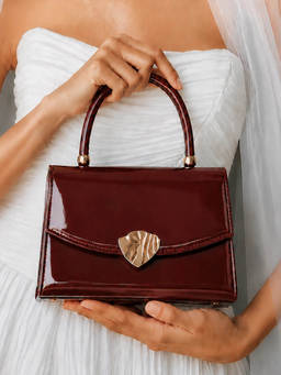 Lino Perros - Voyage Juliette Cherry Satchel Bag with Detachable Strap