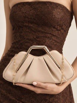 Lino Perros - Texas Valencia Beige Handbag with Detachable Strap