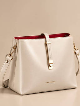 Lino Perros - Ella Verve Off-White Shoulder Bag with Detachable Strap