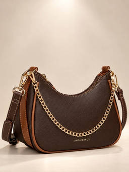 Lino Perros - Ella Arden Coffee Sling Bag with Detachable Strap