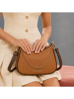 Lino Perros - Ella Arden Tan Sling Bag with Detachable Strap