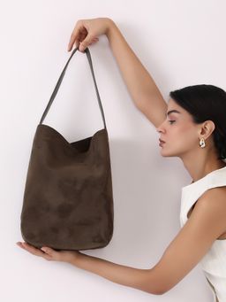 Haute Sauce - Womens The Bucket Tote Bag - Coffee Brown