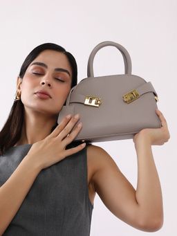 Haute Sauce - Womens The Small Meridian Handbag - Coin Grey