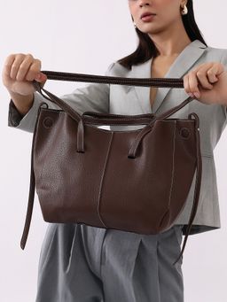 Haute Sauce - Womens The Medium Illume Tote Bag - Chocolate Brown