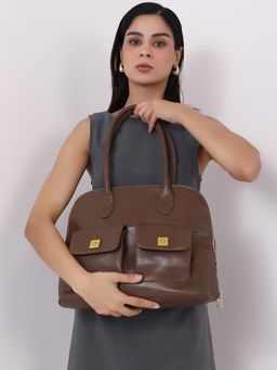 Haute Sauce - Womens The Zenith Handbag - Chocolate Brown