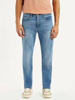 Levi's - Men's Light-Blue Straight Fit Mid Rise Jeans