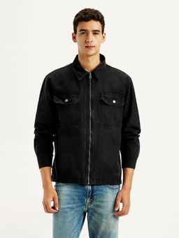 Levi's - Men's Overdyed Solid Black Shacket