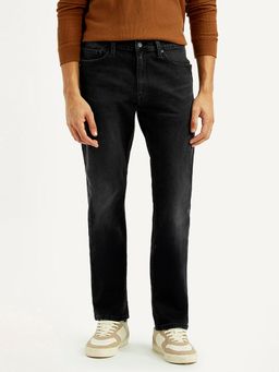 Levi's - Men's Black Slim Straight Fit Mid Rise Jeans