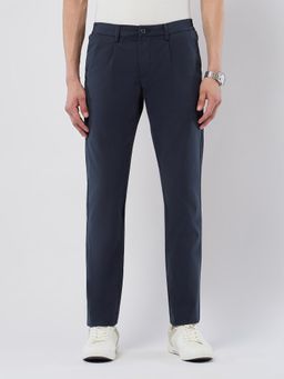 U.S. POLO ASSN. - Blue Men's Mid Rise Denver Slim Fit Casual Trouser