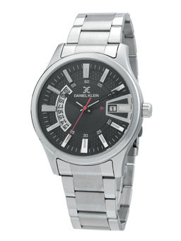 Daniel Klein - Black Round Analog Watch For Men - DK.1.12313 - 2