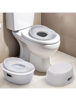 BAYBEE - Grey Baby Potty Training Seat For Kids (0-3 Years)