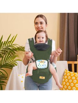StarAndDaisy - Green 9-In-1 Adjustable Baby Carrier With Hip Seat And Phone Pocket (0-3 Years)