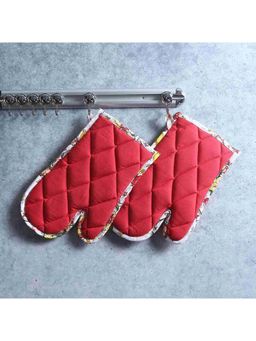 Wonderchef - Como Oven Mittens - Red (Set of 2)