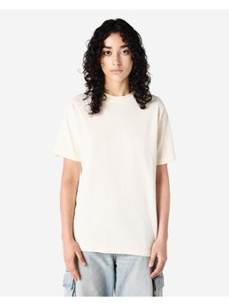 American Apparel - Unisex Garment Dyed Heavyweight Cotton Faded Cream T-Shirt