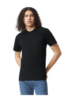 American Apparel - Unisex Fine Jersey Short Sleeve Black T-Shirt