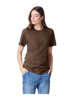 American Apparel - Unisex Fine Jersey Short Sleeve Brown T-Shirt