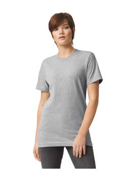 American Apparel - Unisex Fine Jersey Short Sleeve Heather Grey T-Shirt