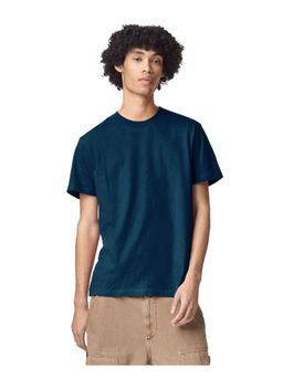 American Apparel - Unisex Fine Jersey Short Sleeve Navy T-Shirt
