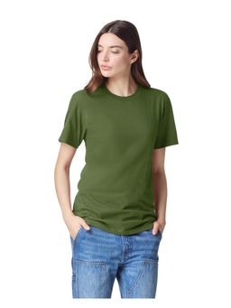 American Apparel - Unisex Fine Jersey Short Sleeve Olive T-Shirt