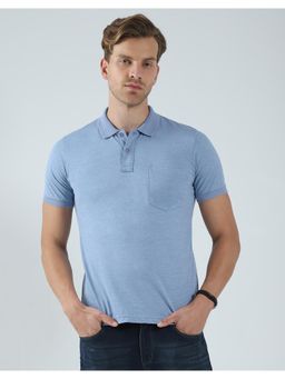 Monte Carlo - Men Solid Collar Neck Polo T-Shirt