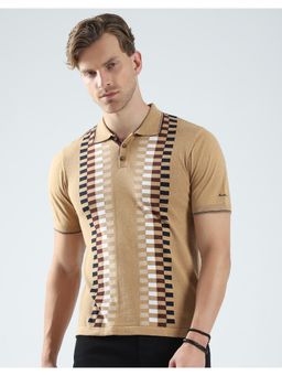 Monte Carlo - Men Printed Collar Neck Polo T-Shirt