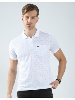 Monte Carlo - Men Printed Collar Neck Polo T-Shirt