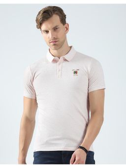 Monte Carlo - Men Solid Collar Neck Polo T-Shirt