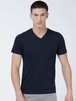 Levi's - Men Ultra-soft Cotton 300 Ls Classic V Neck Solid T-shirt Blue