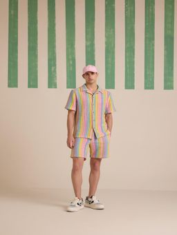 Muvazo - Kaleido Stripes Crochet Co-Ord (Set of 2)